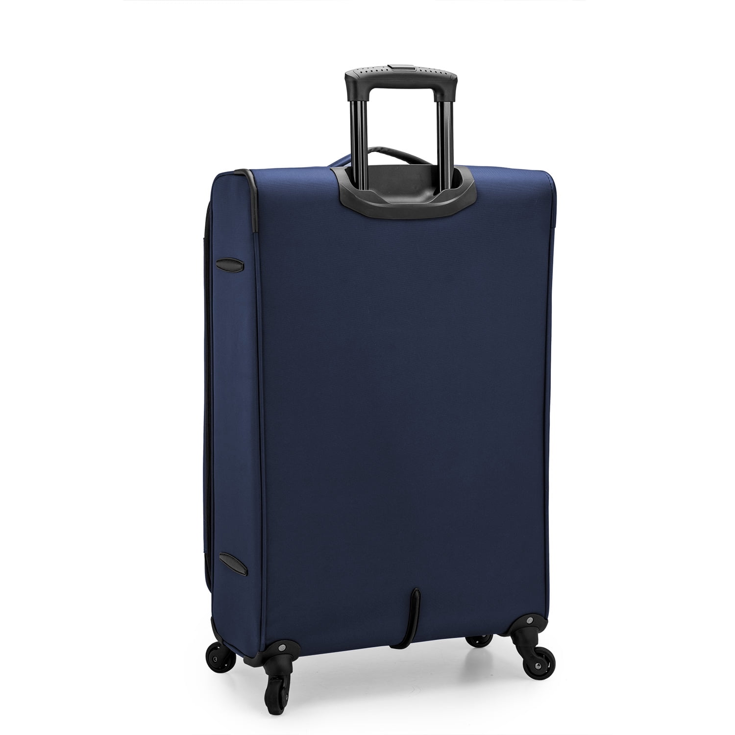 U.S. Traveler Anzio Softside Expandable Spinner Luggage, Navy, 30" Checked Large