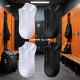 thumbnail image 4 of TELOLY 2026 New 4Pairs Ankle Socks Men Size 37 55 Athletic Socks Sweat Absorbing Mens No Show Socks Combination1 for Sports Gym Running Casual Wear Outdoor Activities, 4 of 5