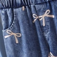 thumbnail image 7 of Kiijoy Toddler Girls Casual Outfits Bow Embroidery Sweatshirt Jeans Clothes Set, Sizes 2-5T, 7 of 7