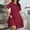 *Red, variant on ClodeEU Women's Plus Size Cutout Round Neck Short Sleeve Dress ,Fitted Waist Midi Dress Black,Womens Plus XXXL