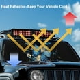 thumbnail image 5 of Uorisanigo Windshield Sun Shade for Wrangler, Compass, Gladiator & Renegade-Blocks UV Rays Blue Butterfly Sun Visor Protector,Car Sunshade Keep Your Vehicle Cool - 52.95 x 16.14 inches, 5 of 7