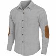 thumbnail image 1 of pstuiky camisas de manga larga para hombre, Camisa informal de manga larga con solapa y botones para hombre camisetas de hombre xl, 1 of 5