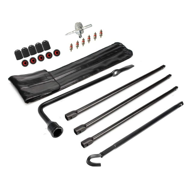 Dr.Roc compatible con kit de herramientas para neumáticos de repuesto con mango de gato para neumáticos de repuesto y llave de tuercas para ruedas Dodge Ram 1500 2003-2018 y Ram 1500 Classic 2019