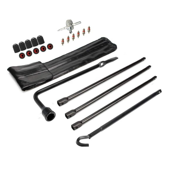 Dr.Roc compatible con kit de herramientas para neumáticos de repuesto con mango de gato para neumáticos de repuesto y llave de tuercas para ruedas Dodge Ram 1500 2003-2018 y Ram 1500 Classic 2019