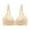 Beige, variant on Lolmot Front Close Wirefree Bra for Women Plus Size Lace Bralette Push Up Padded Bralette Wire Free Everyday Bras Gathers Non Rim Breast Fashion Underwear