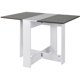 thumbnail image 1 of Mesa de Comedor Plegable, Mesa de Cocina con Alas Abatibles, Blanco+Gris Oscuro esquí esquí Gafas de esquí, 1 of 5
