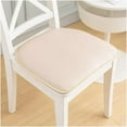 thumbnail image 3 of OQOPO PU Leather Dining Chair Cushion with Non-Slip Ties Kitchen Chair Cushion and Seat Cushion for Dining Room 43 * 40cm (Color :Beige,Size : 1pack), 3 of 9