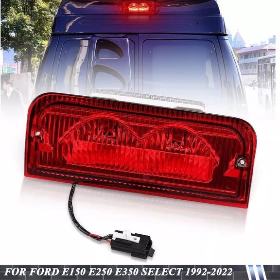Aniceparthy 923-290 Rear Roof Mounted Third Brake Light Assembly Fit for Ford 1992-2002 E-150 , 1992-2014 E-250, 1992-2022 E-350, 2003-2022 E-450, 2002 2003 E-550