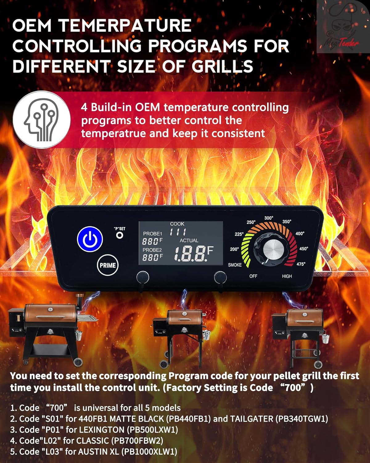 Pit Boss PID Program Controller, Pellet Grill Temperature