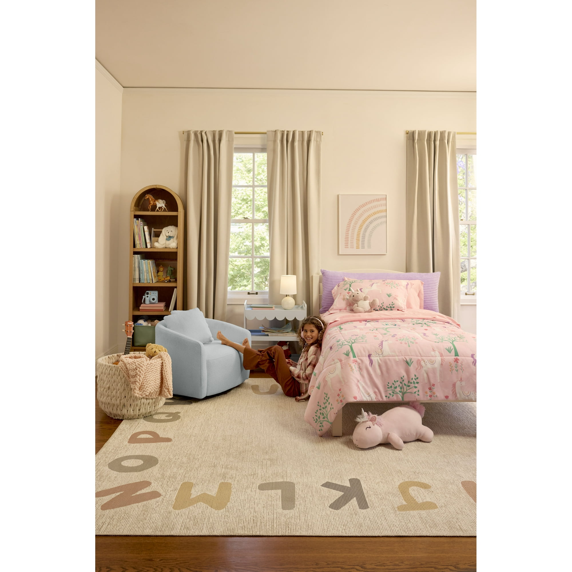 Better Homes & Gardens Juliet Narrow Arch Bookcase, Light Honey