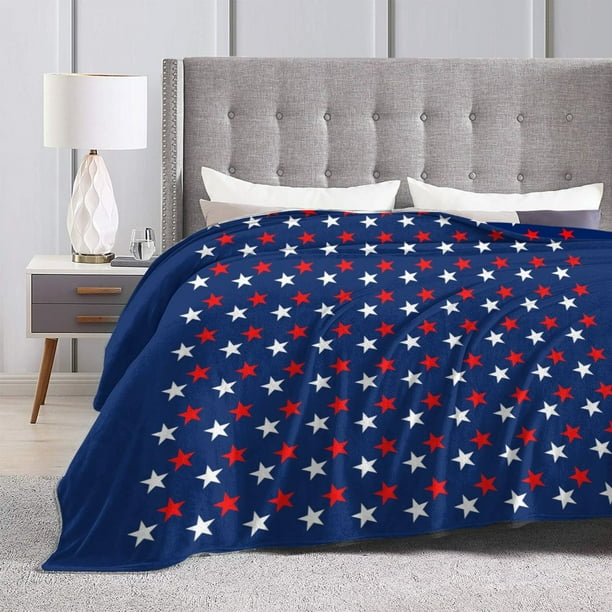 Red white and blue throw blanket hotsell