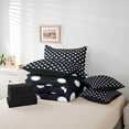 thumbnail image 4 of Erosebridal Kawaii Dot Bed in a Bag Twin size, Polka Dot Bed Set, Cartoon Theme Decor, Reversible 7pcs, 4 of 5
