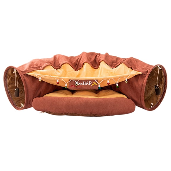 YIEMEEN Soft Bed for Cat Tunnel Toys for Play Tunnel Durable Tube Summer Polyester Hideaway Crinkle Tunnel for Small Pet