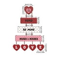 thumbnail image 3 of Valentine's Day Hanging Decor, Happy Valentine's Love Mine Word Door Hanger Sign Wall Plaque Ornaments, Anniversary Wedding Party Window Door Decorations With 6 Cards 10M Ribbon 2, 3 of 3