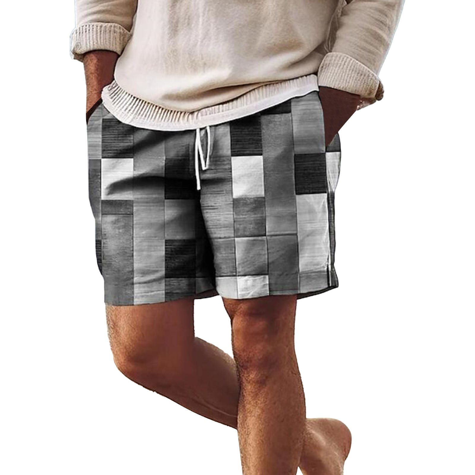 HANZEERUI 2024 Cargo Shorts for Men 7 Inch Inseam Cloth Shorts for Men Taper Jeans Saddlebred Shorts for Men Work Shirt for Men Mens Athletic Cargo Pants Mens Gray Short Hair Walmart