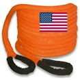 thumbnail image 2 of MADE in the U.S. Kinetic Energy RECOVERY ROPE 1-1/8 inch X 30 ft "Safety Orange" (Full-size truck), 2 of 3