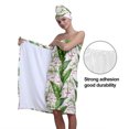 thumbnail image 5 of Colevkie 2 Pcs Bath Skirt & Shower Cap Set for Women Polyester Adjustable Quick Drying Bath Wrap Set for Shower Spa Sauna Printed Flowers Pattern, 5 of 8