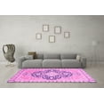 thumbnail image 3 of Ahgly Company Indoor Rectangle Geometric Pink Traditional Area Rugs, 5' x 8', 3 of 4