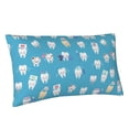 thumbnail image 2 of Easygdp Cute Healthy Teeth Envelope Closure Pillowcase - 20x36in, Queen Pillowcase, Breathable, Stain-Resistant, Wrinkle-Free, 2 of 9