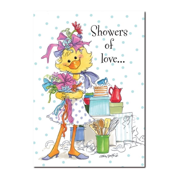 Showers of Love Wedding Greeting Card