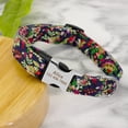 thumbnail image 3 of Beirui Personalised Floral Dog Collar Laser Engraving Name Metal Buckle S-L, 3 of 12