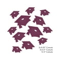 thumbnail image 3 of Burgundy Red Mortarboard Graduation Cutouts, 12 pk, 3 of 4