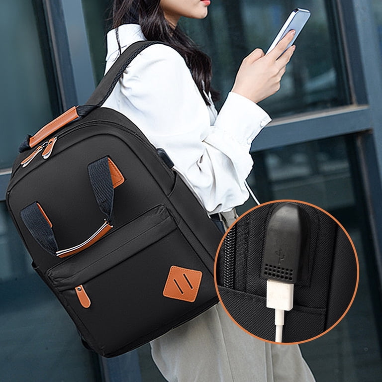 backpack work and travel MATEIN Laptop Backpack, 15.6 Inch College School Computer Bag, Grey Its top handle and shoulder straps have extra padding to bring supreme comfort to your commute no matter the distance Gnmfd Travel Laptop Backpack Set,