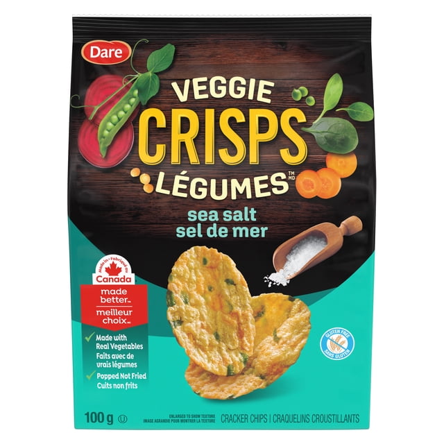 Dare Veggie Crisps Sea Salt Cracker Chips