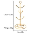 thumbnail image 2 of Cup Mug Hanger Iron Stand Holder Cup Storage Rack Home Kitchen Decor, 2 of 5