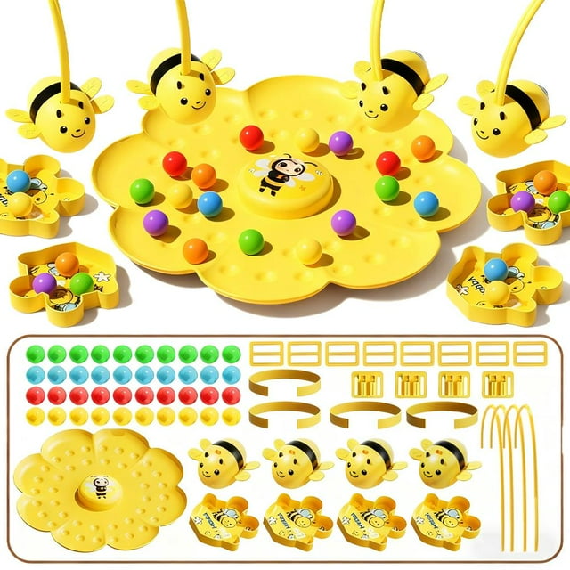 Childrens Honeybee Pollination Magnetic Toy Early Game Magnetic Toy Fishing Learning
