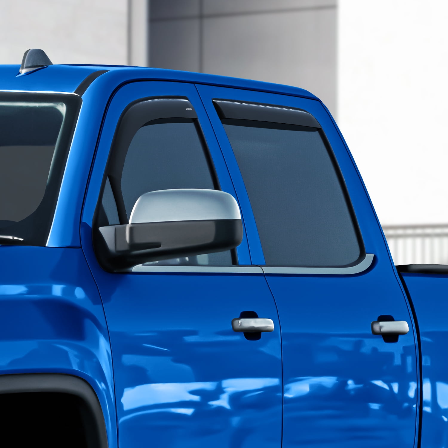 Goodyear Shatterproof in-Channel Window Deflectors for Trucks GMC Sierra 2014-2018 Crew Cab, Rain Guards, Window Visors, Vent Deflector,Truck Accessories,4pcs- GY003402LPv
