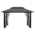 thumbnail image 4 of vidaXL Gazebo with Sidewalls Anthracite 157.5"x118.1"x106.3" Steel, 4 of 7