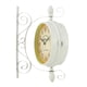 thumbnail image 3 of Reloj De Pared Blanco Retro Reloj De Pared De Doble Cara Para Sala De Estar Dormitorio Estudio Comedor Yuarrent HA023997-01, 3 of 6