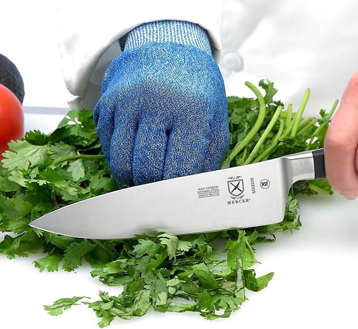 Mercer Culinary Renaissance Steel 6 Inch Chef's Knife, Black