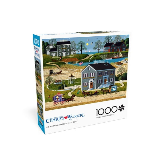Buffalo Games 1000-Piece Charles Wysocki The Whippersnappers of Cape Cod Interlocking Jigsaw Puzzle for Adults Ages 14 