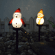 thumbnail image 5 of Luces navideñas solares para exteriores, juego de 3 muñecos de nieve para patio, jardín, decoraciones navideñas para césped, 5 of 5