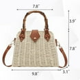 thumbnail image 5 of Summer Straw Woven Beach Bag Crossbody Handbags for Women, 5 of 6