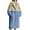 *Navy, variant on Womens Oversized Long Fleece Sweatshirt,Lapel Plush Lounge Maxi Dress Coat with Pocket Navy,Womens Plus XXXXL