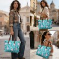 thumbnail image 4 of Eheartsgir Work Bag for Travel Shopping, Large Capacity Waterproof Top Handle Tote Bag, Paw Print, 4 of 6
