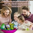 thumbnail image 2 of Happy Easter Basket Pre-Filled Surprise Jumbo Egg w/ Donald Daisy Plushie Balloon Eggs Peeps Candies & Reusable Plastic Egg-Shaped Container Spring Party Favors (Contents May Vary), 2 of 7