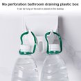 thumbnail image 2 of Dalazy Bathroom Drain Box Wall Mounted Sponge Storage Rack Plastic Tray Organizer Container No Drilling, White, 2 of 8