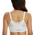 thumbnail image 2 of Exerin Women's Front Closure Full Coverage Wirefree Posture Back Plus Size Bra(White,38C), 2 of 6