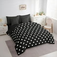 thumbnail image 3 of Manfei Polka Dots Twin Bedding Sets 7-Piece for Teens Adults,Minimalist Geometric Bedding Comforter Set Microfiber,Vintage Aesthetic Breathable Sheet Sets,Breathable Home Decor,Reversible, 3 of 8