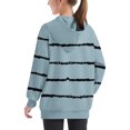 thumbnail image 5 of Utoimkio Toddler Boy Girls Striped Print Long Sleeve Hoodie Sweatshirt Pullover Tops Casual Loose Fall Blouses for Kids 4-14 Years, 5 of 7