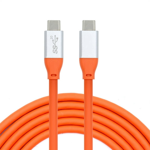 FVH 2.0M USB3.2 Cable 20Gbps Ultra Soft High Flex 100W 8K 5K 4K USB4.0 Hyper Super Flexible Cord Male to Male
