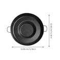 thumbnail image 2 of unbranded Sartén Antiadherente De Acero Inoxidable Color Negro Para Desayunos Y Varias Recetas, 2 of 8