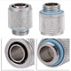thumbnail image 1 of Accesorio de Dos Toques con Rosca G1/4 para Refrigeración por Agua de PC Fácil de Atornillar/desatornillar Resistencia Reducida Anillo de Silicona Oculto Cromado Adecuado ANGGREK Otros, 1 of 8