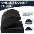 thumbnail image 3 of Foot Rest for Under Desk at Work – Adjustable Height Memory Foam Foot Stool for Under Desk, Office Chair & Gaming Chair – Ergonomic Footrest for Back & Hip Pain Relief, 3 of 5