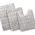 thumbnail image 1 of Velvet Memory Foam Bath Mat Set, Dries Quickly, Ultra Soft Bath Mats Non-Slip, Machine Washable Bath Rugs for Bathroom, 1 of 6