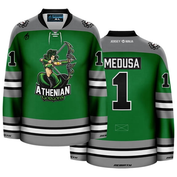 Athenian Gorgons (Medusa) Mythical Hockey Jersey